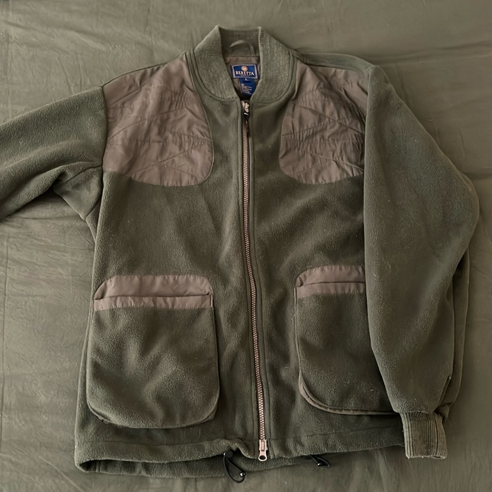Beretta shotgun military green fleece Size L